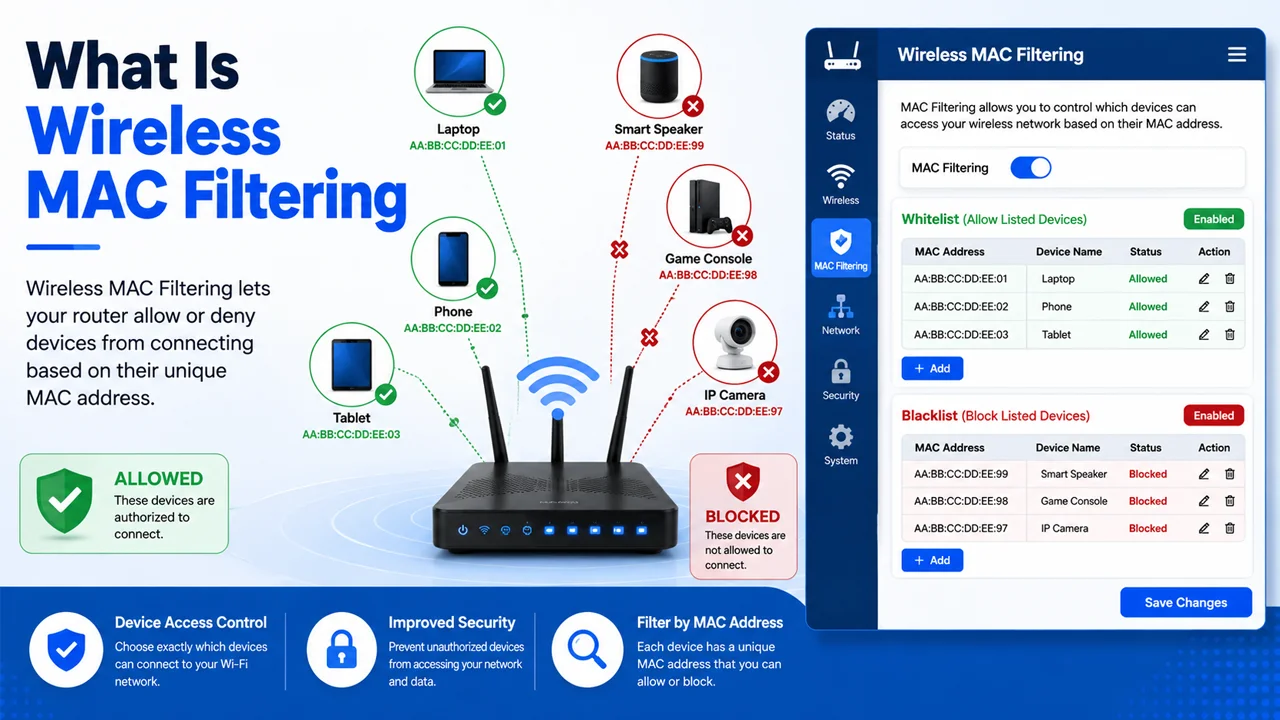 What Is Wireless MAC Filtering and How Does It Work